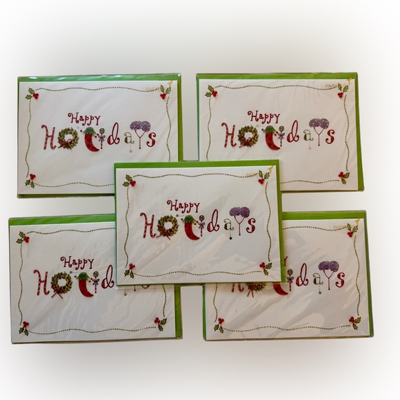 Papyrus Other - Papyrus Happy Holidays Cards - Bundle of 5 Cards All New in Sealed Package